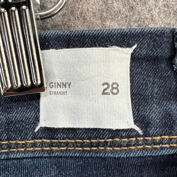 Hudson Ginny Straight Jeans Womens 28 Blue Denim Modern Low Rise USA Stretch - Picture 10 of 16